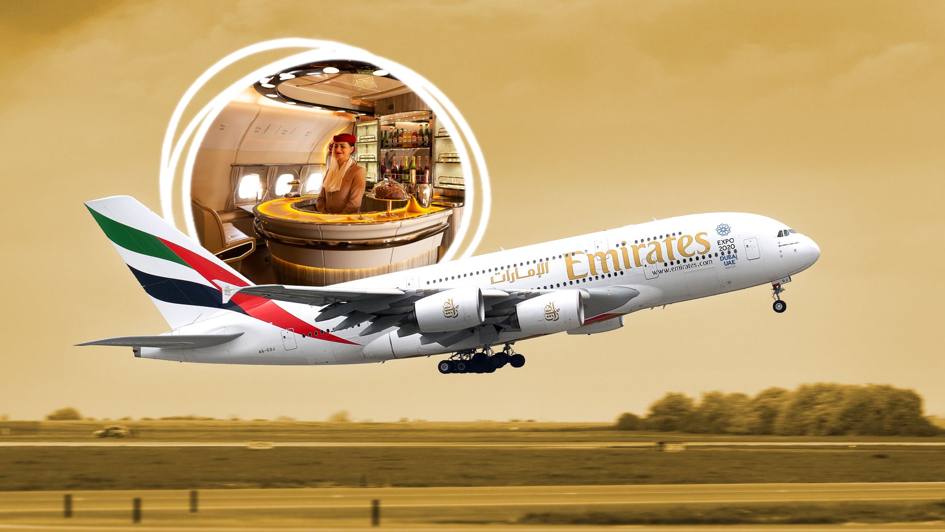 Here's Why Emirates' Airbus A380 Lounges Originally Debuted With Overhead Bins