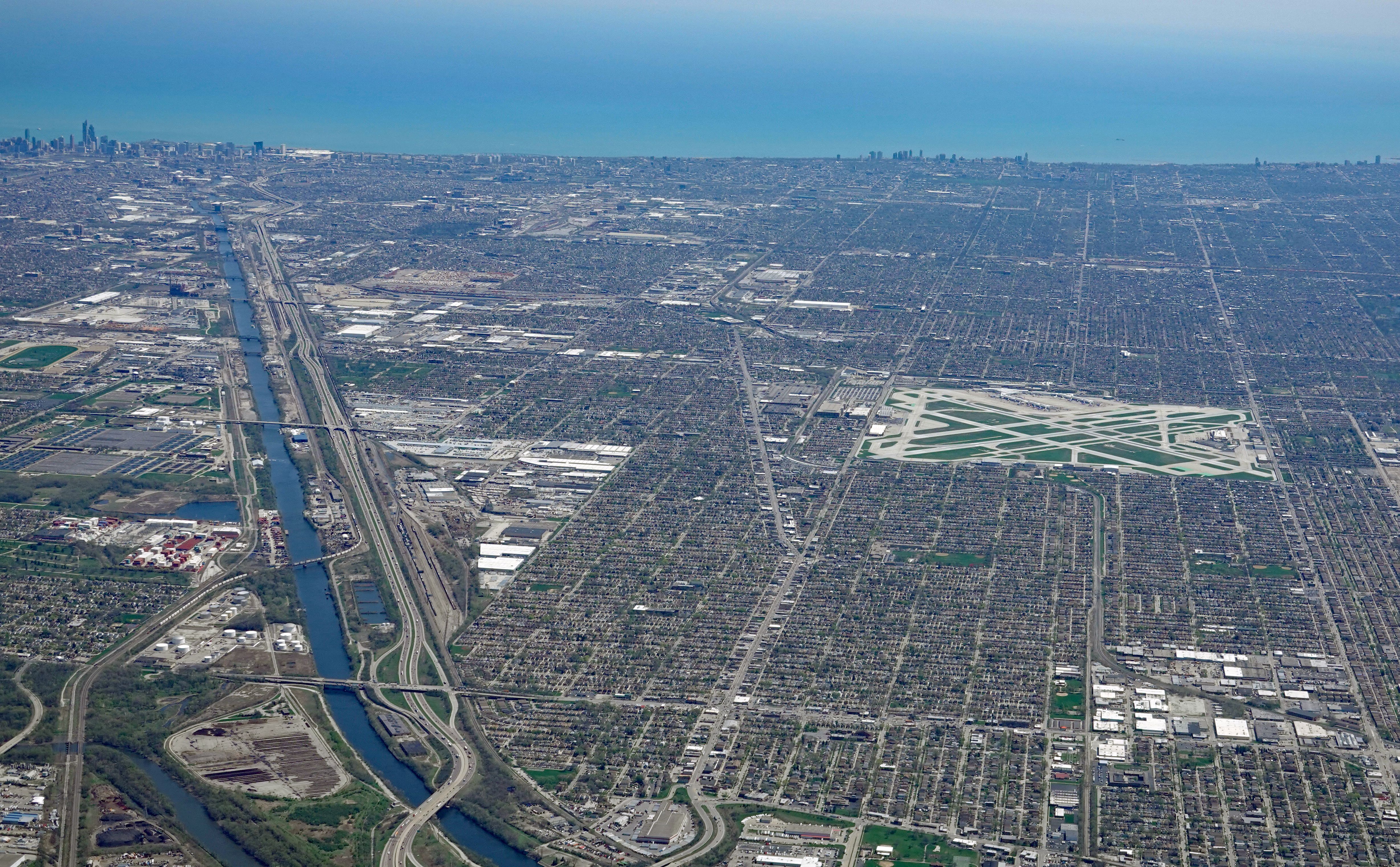 Chicago Midway Airport Aerial View