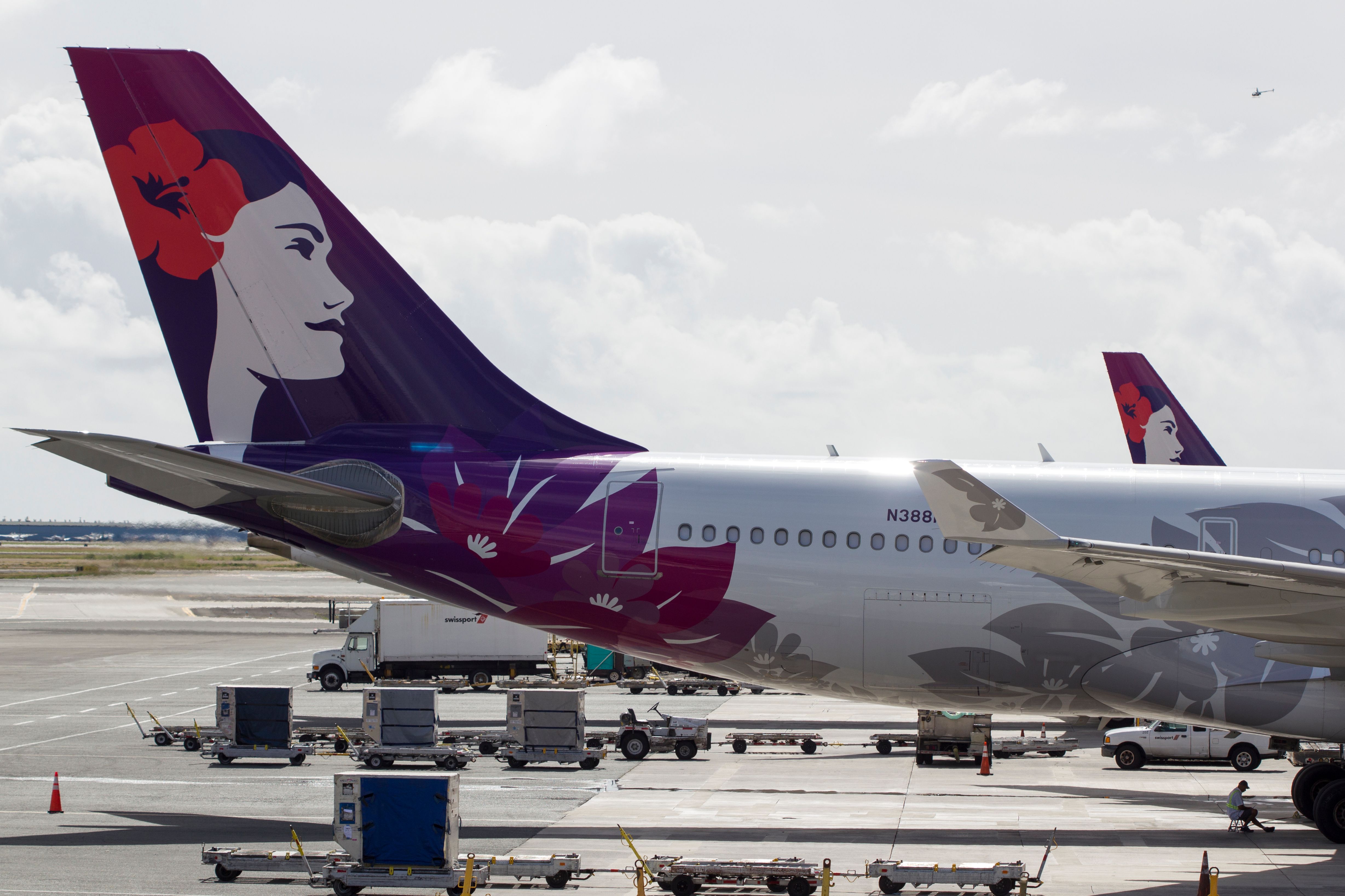 Hawaiian Airlines Aircraft parked at Honolulu Airport