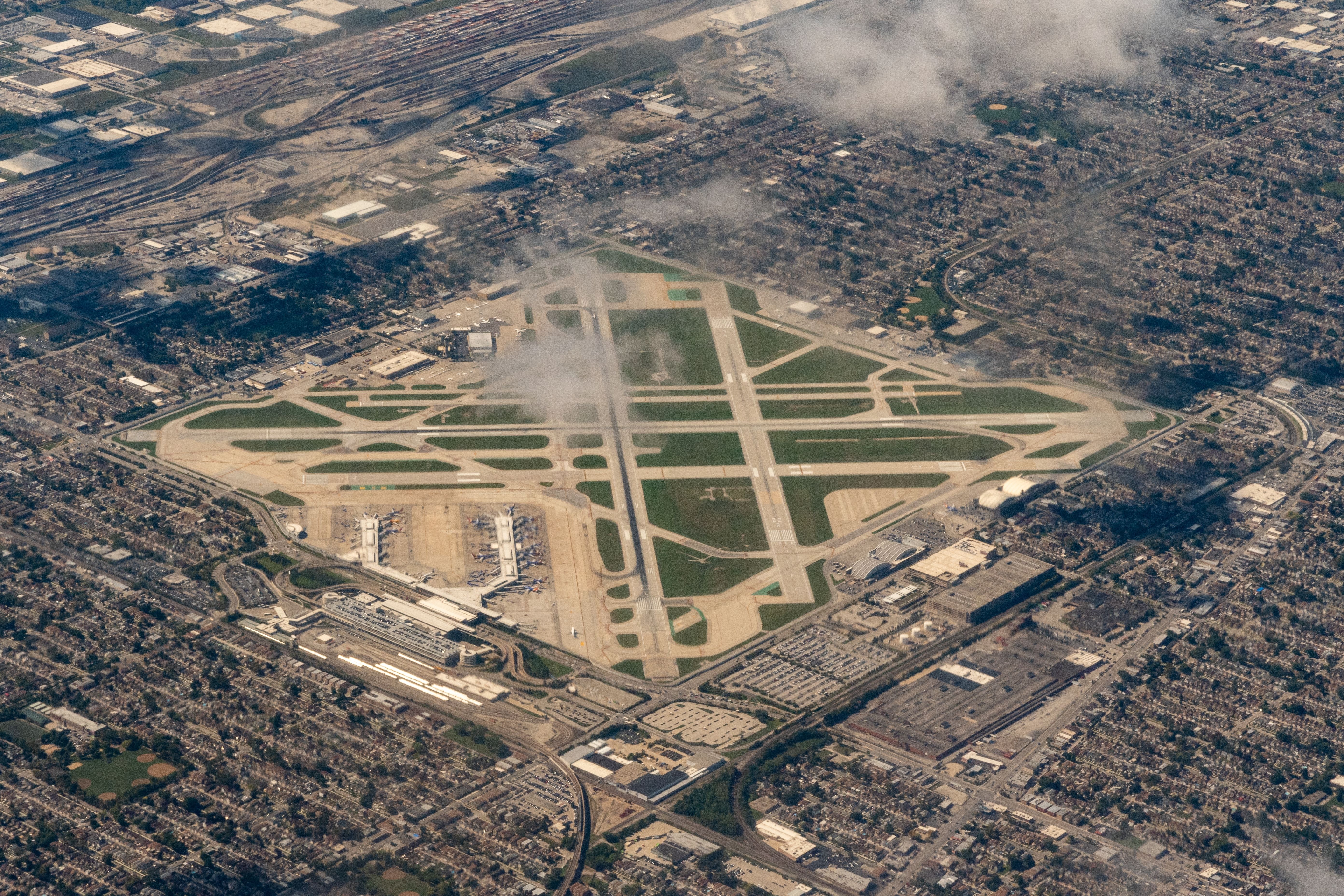 Aerial View of Chicago Midway Airport 