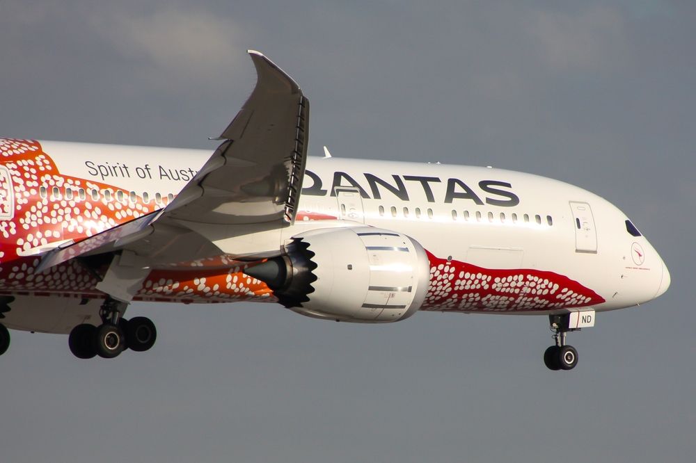 A Boeing 787-9 Dreamliner of Qantas