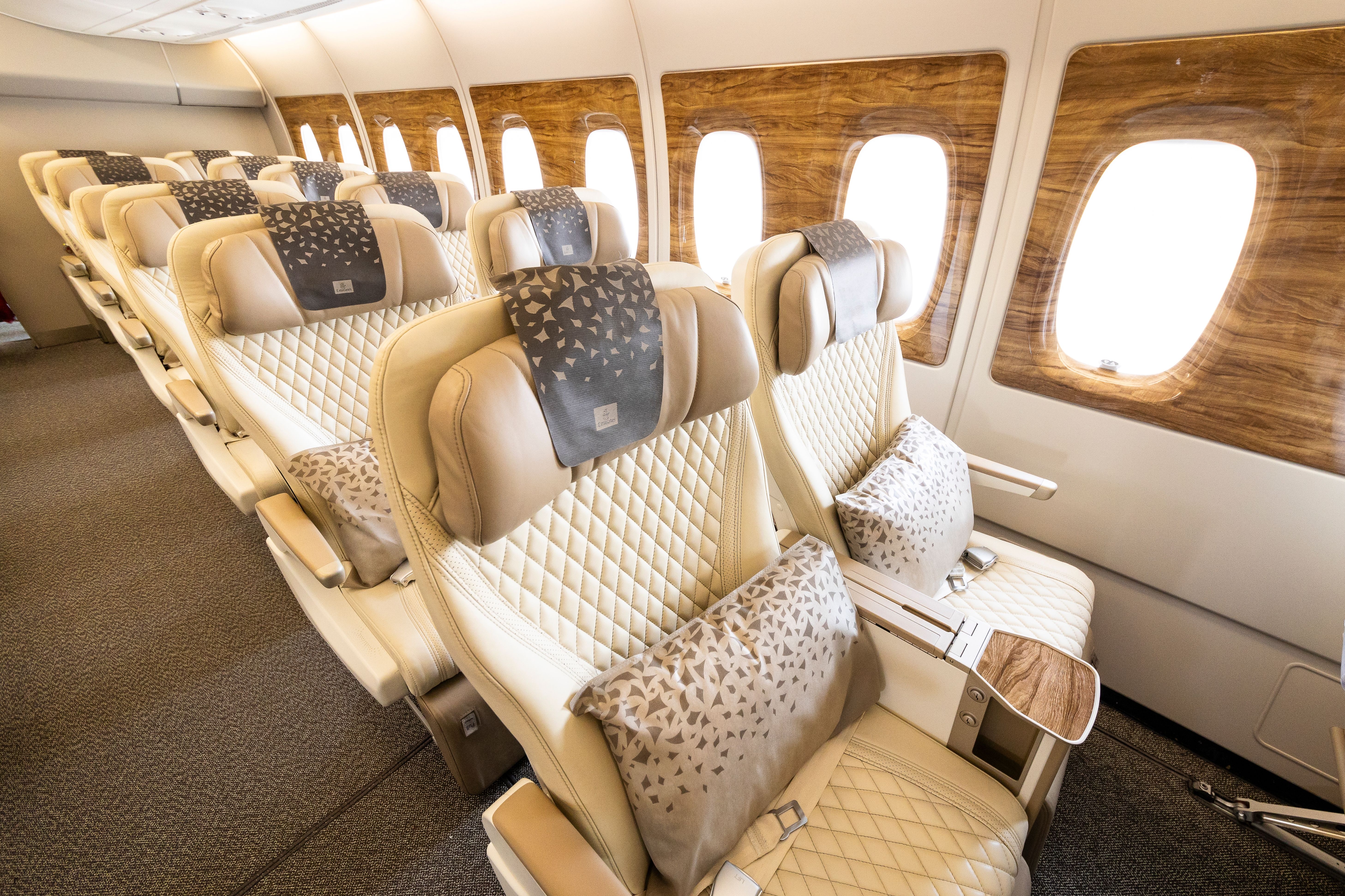 Premium Economy class  Emirates Airlines Airbus A380
