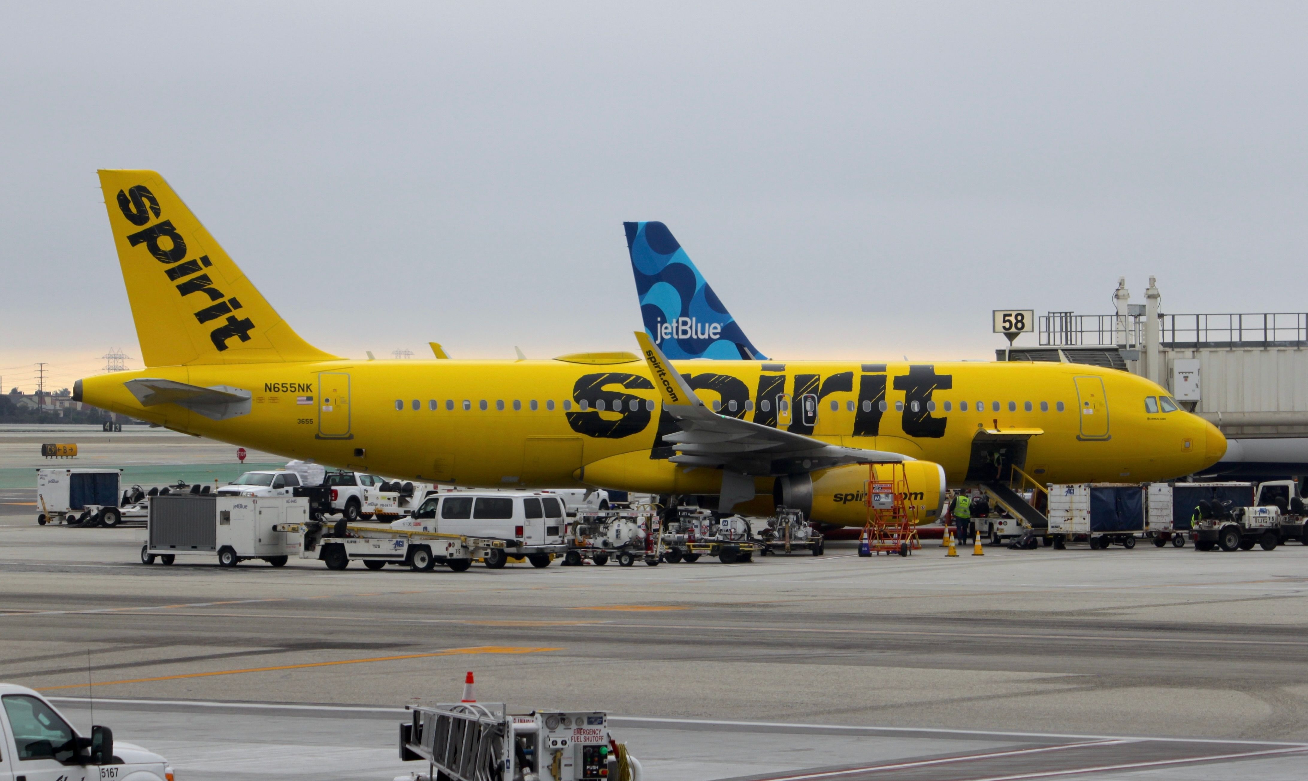 Spirit Airlines Airbus A320 aircraft 