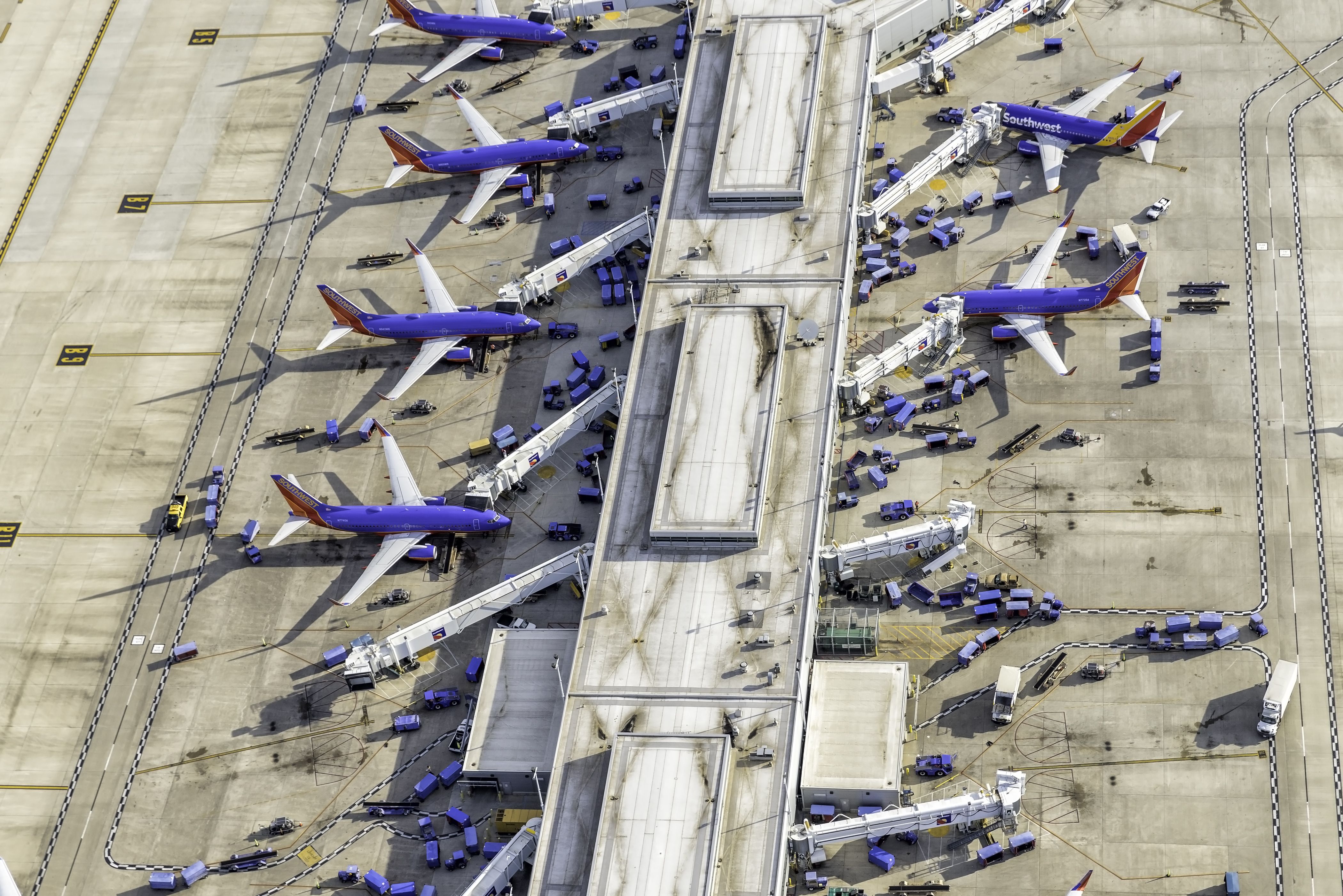 Chicago Midway Airport aerial view 