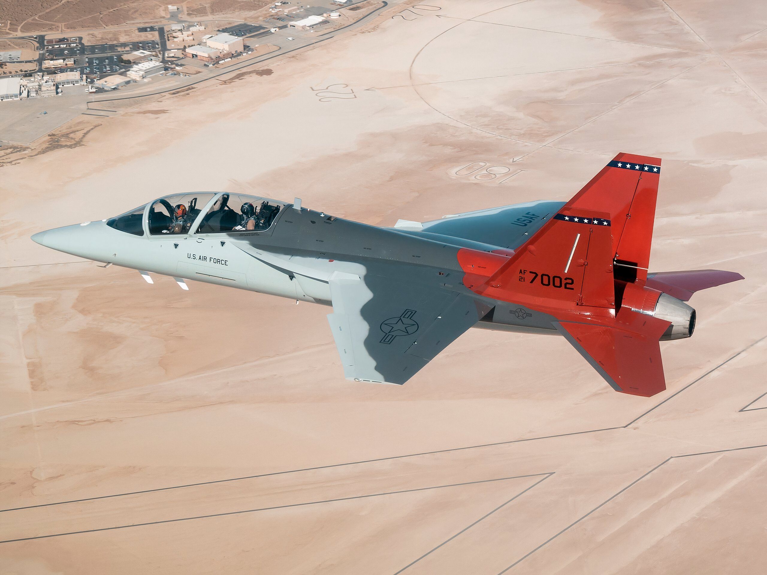 T-7A_Red_Hawk_over_Edwards_Air_Force_Base