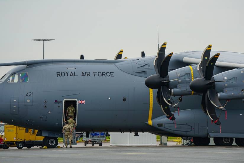 Royal Air Force military turboprop aircraft Airbus C.1 A400M Atlas