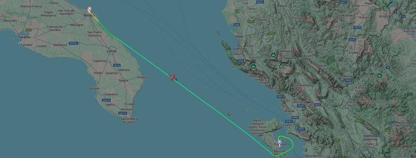 DE3665 Flight Map 16Aug25