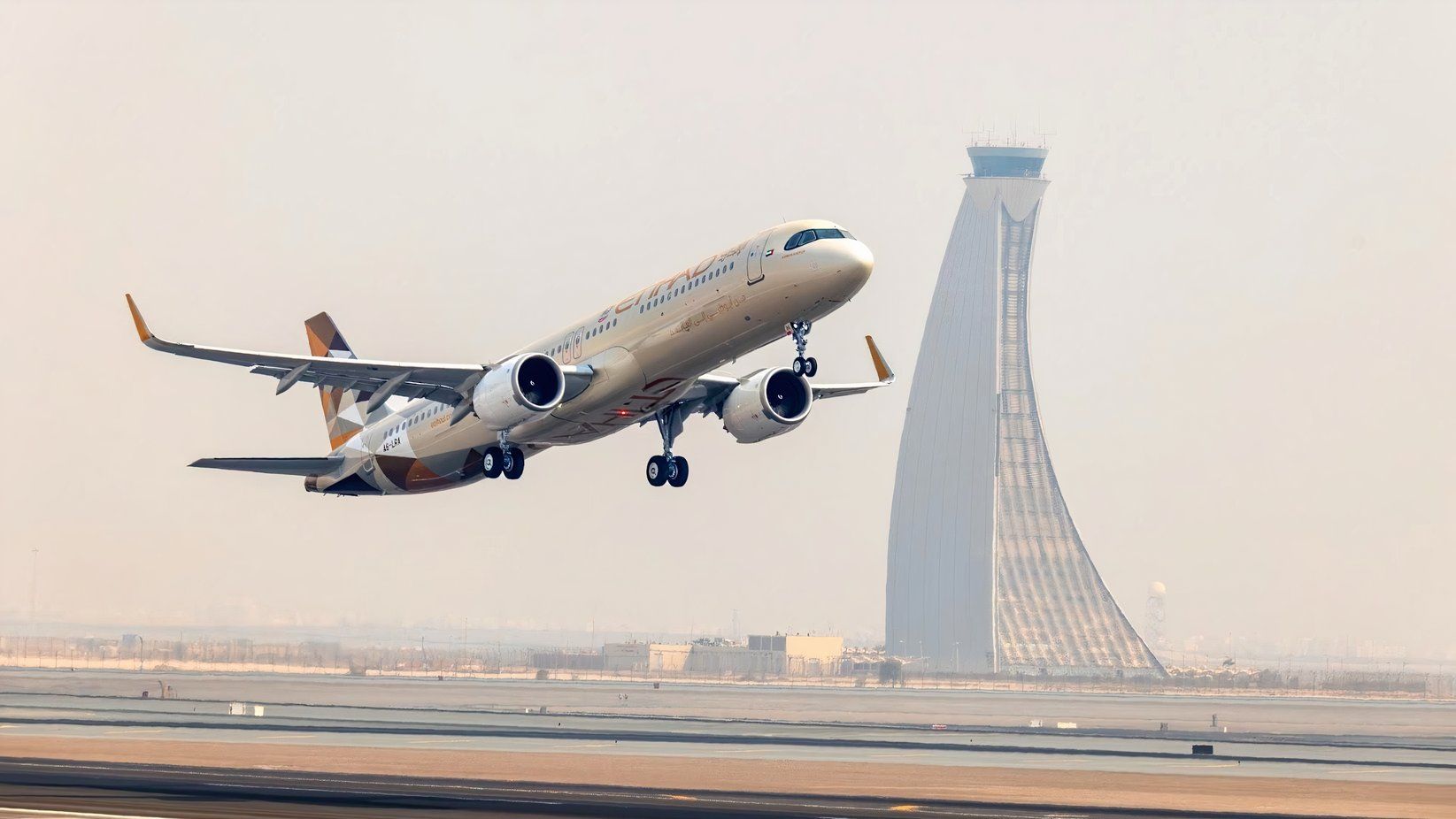 Etihad Airways Begins Its 1st Airbus A321LR Flight From Abu Dhabi International Airport