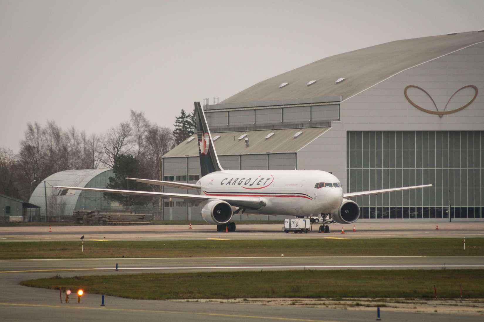 Cargojet 767-300F parked