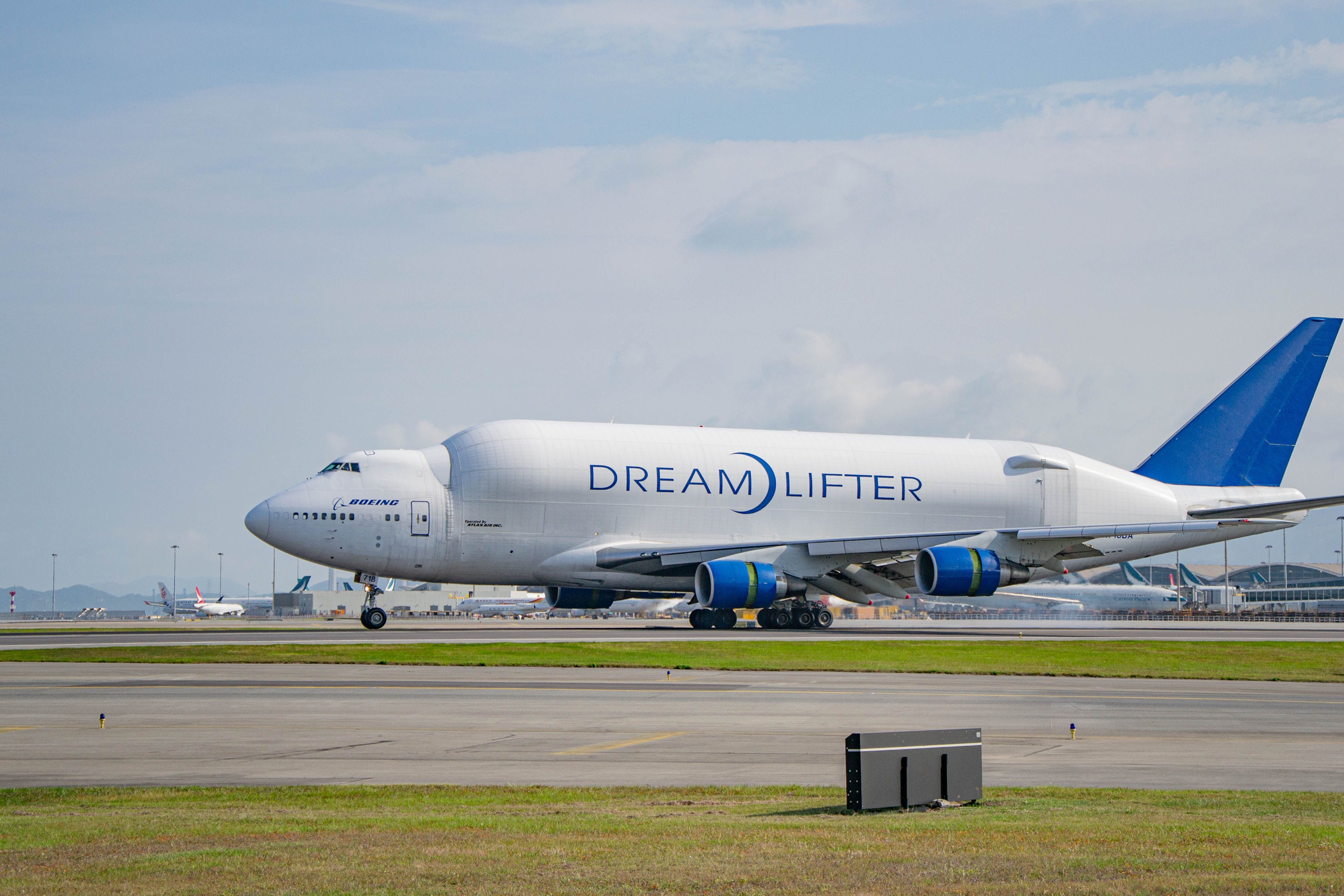 Boeing Dreamlifter on the runway